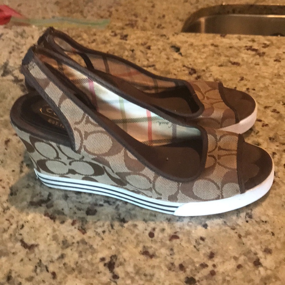 Coach wedge heels